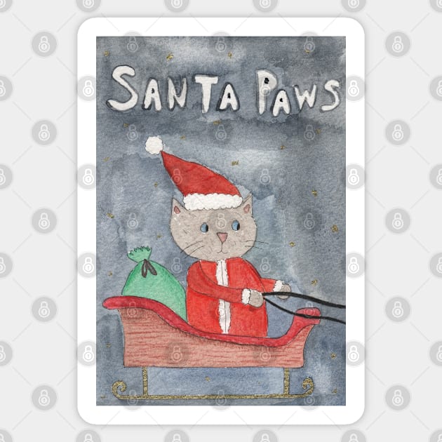 Santa paws painting Sticker by Charlotsart